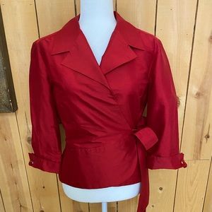 Victoria Papas 100% silk formal blouse